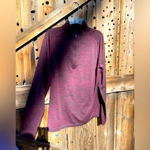 Lululemon Long Sleeve Pullover Maroon Size Large (see Measurements Below)